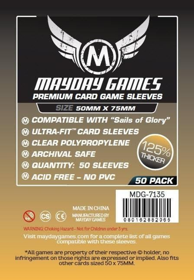 MAYDAY Premium Kartenhüllen "Sails of Glory" (50pcs) 50x75mm