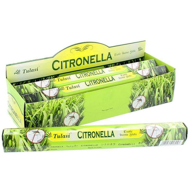 Caja GRANDE  6 uni. Incienso Tulasi Citronella