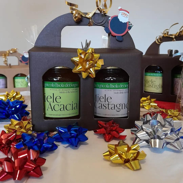 Due Vasi Miele  Da 500g  Confezione Regalo