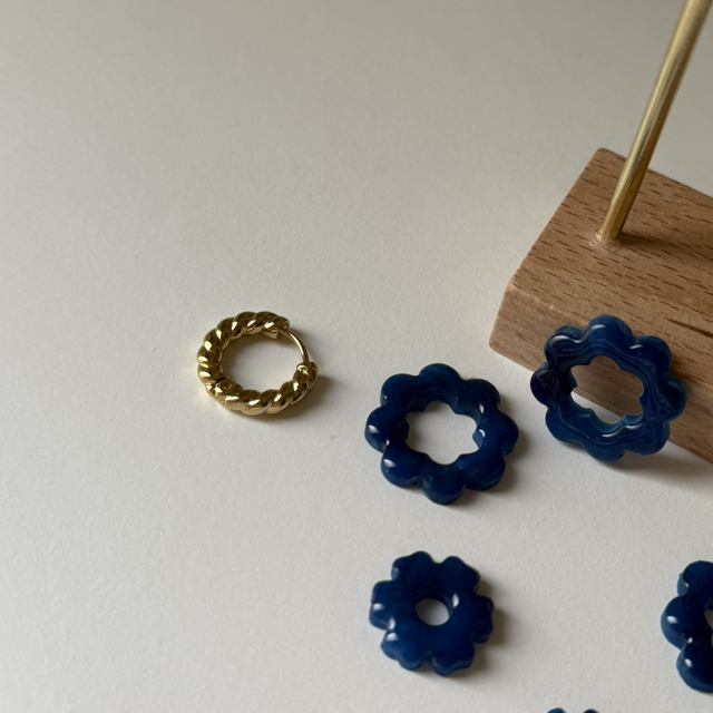 Créoles dorées 16mm