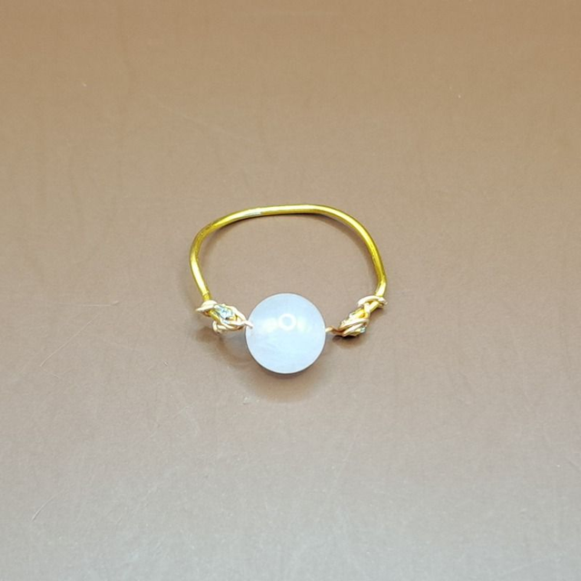 Bague non ajustable Quartz rose 58