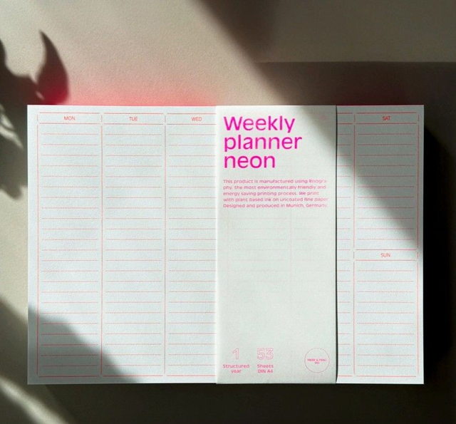 WEEKPLANNER NEON 