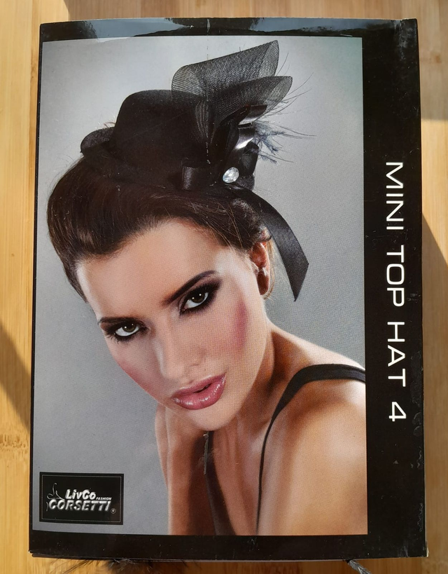 mini chapeau noir à pinces