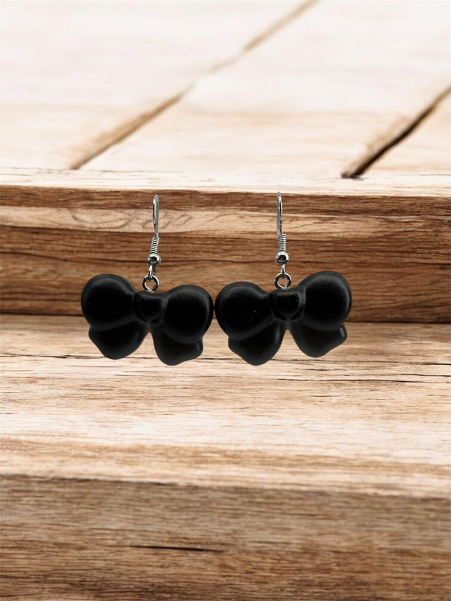 Boucles d'oreilles nœuds résine époxy