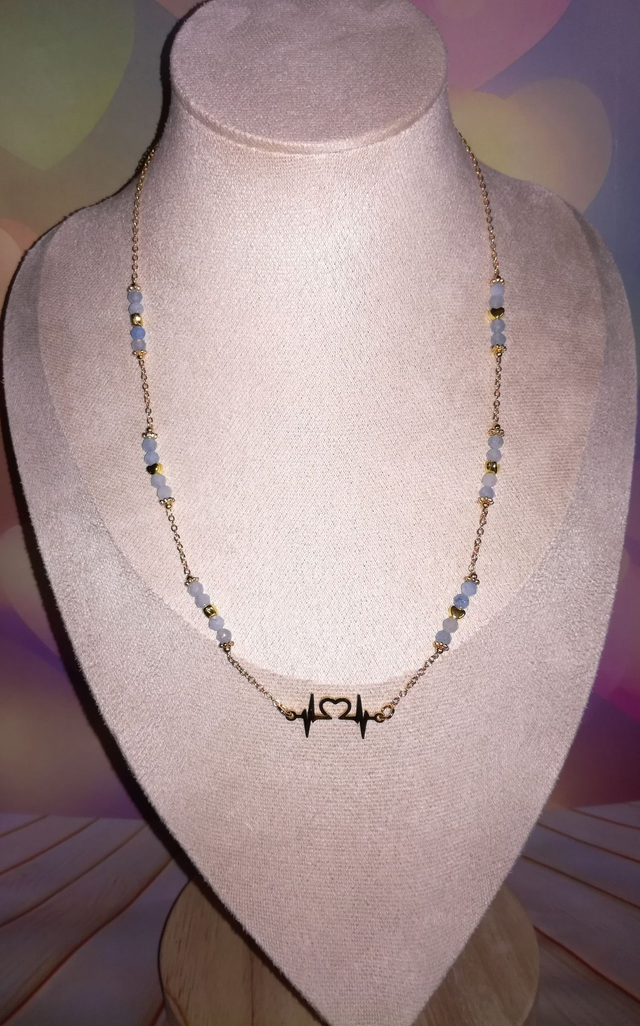 Collier aigue marine