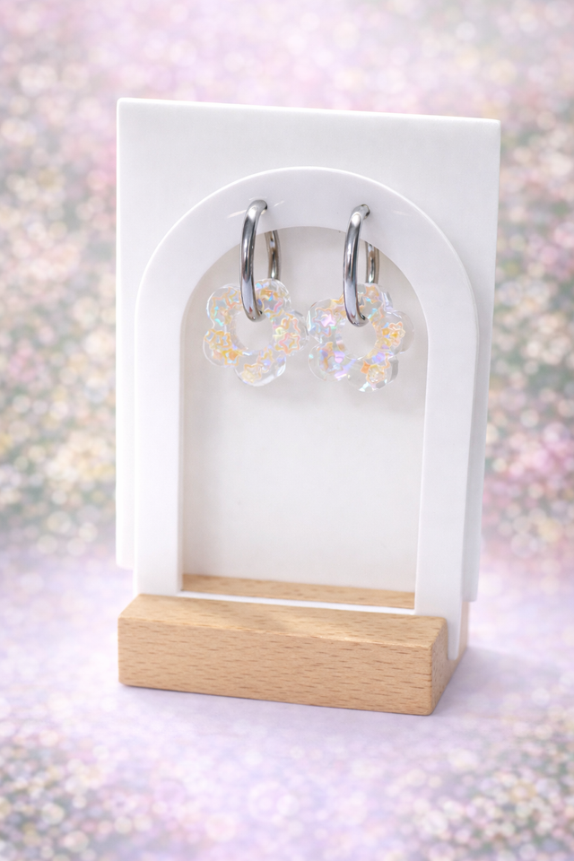 Fleurs Transparente et Orange