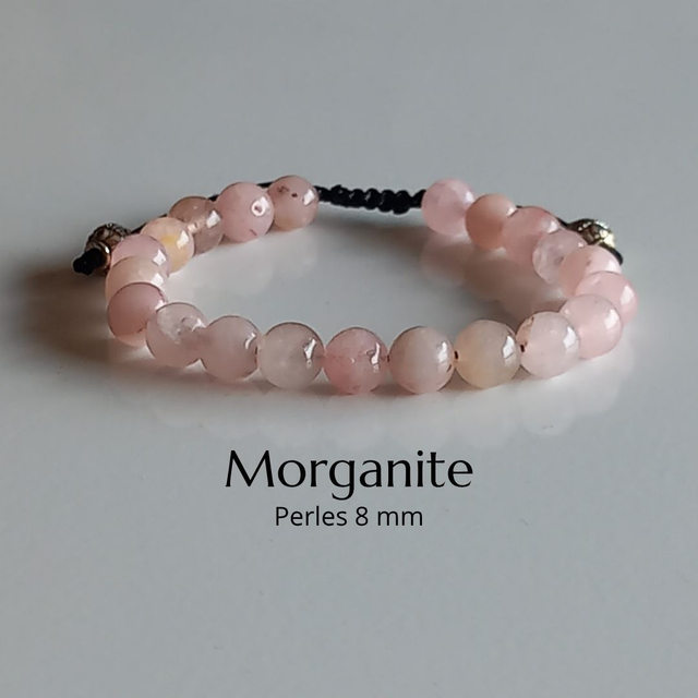Bracelet ajustable en Morganite