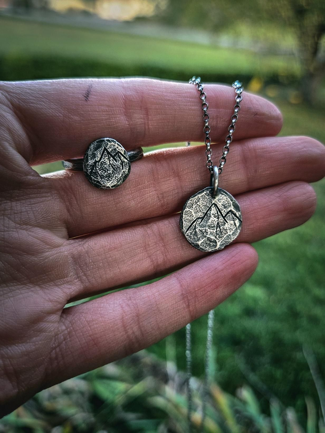 Duo Montagne pendentif + bague