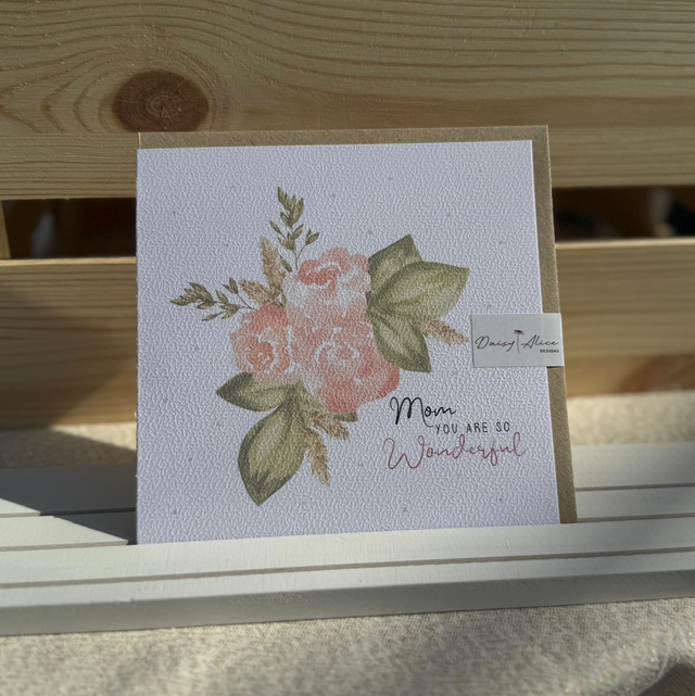 Spring Feeling - Mum You Are So Wonderful Greetings Card