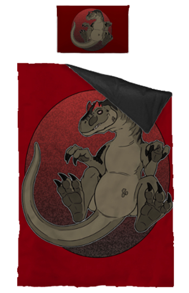 Allosaurus: Bettwäsche 90cm x 200cm