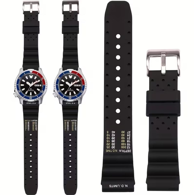 Cinturino in gomma con scala di decompressione