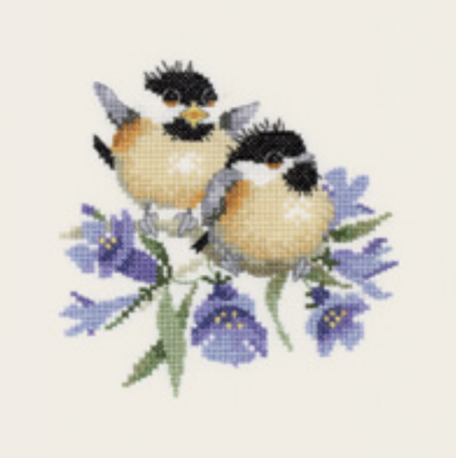 Heritage Crafts - Bluebell Chic Chat counted cross stitch kit
