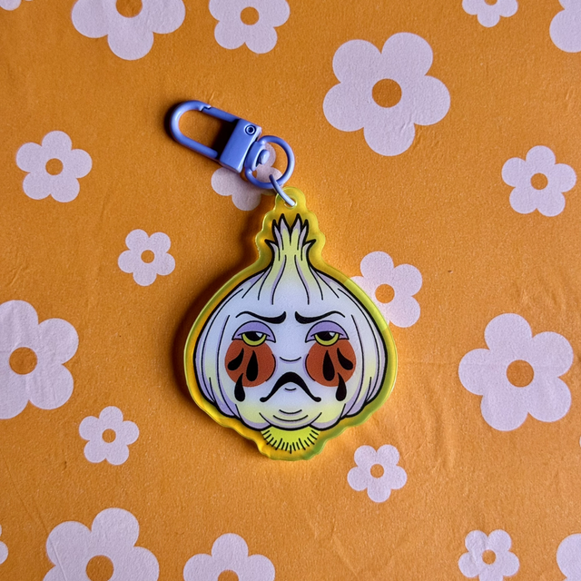 Grumpy Garlic Keyring