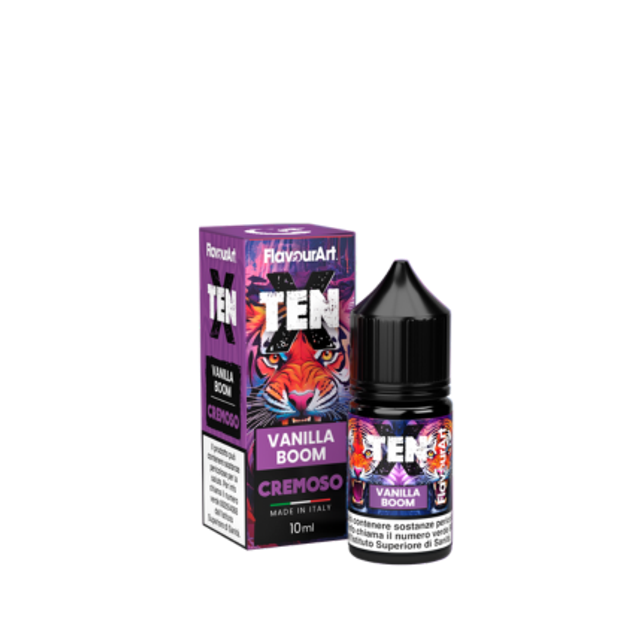 FLAVOURART Ten X Vanilla Boom MINI SHOT 10/30 10ml EAN8058611847455
