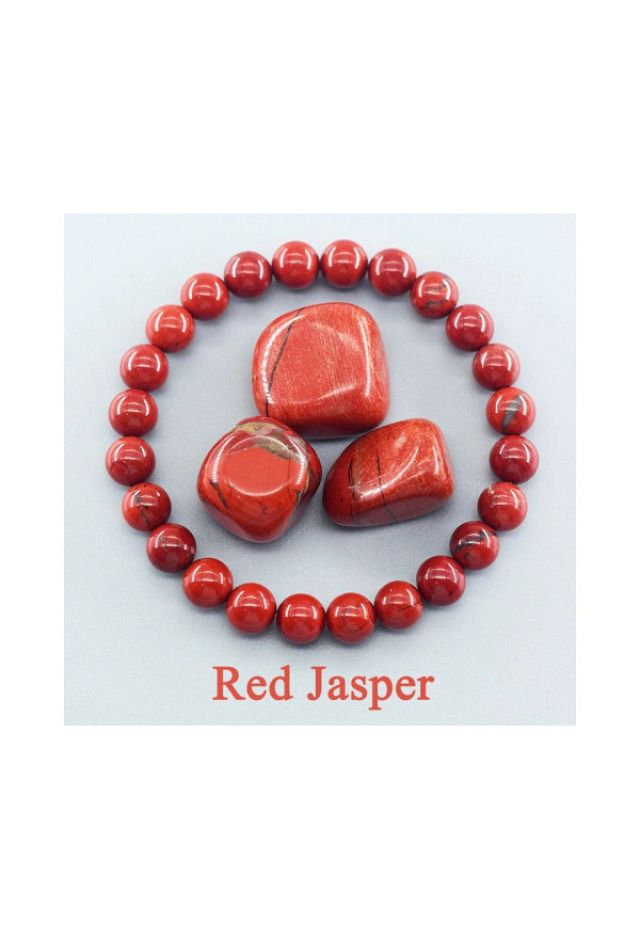 Naturstein-Armband RedJasper 6mm