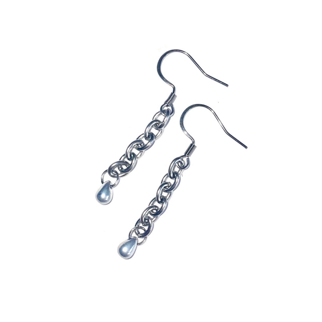&#039;cyber mermaid #7&#039; earrings