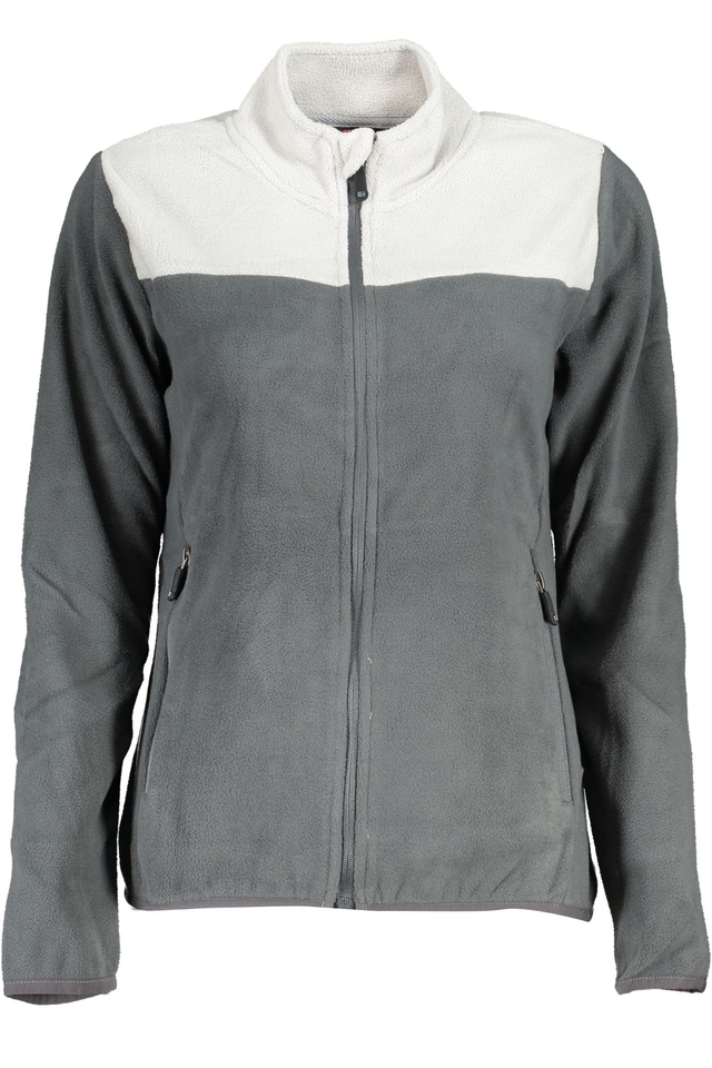 NORWAY 1963 FELPA CON ZIP DONNA GRIGIO