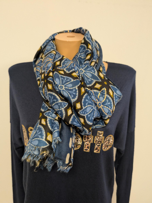 Foulard Selina bleu 