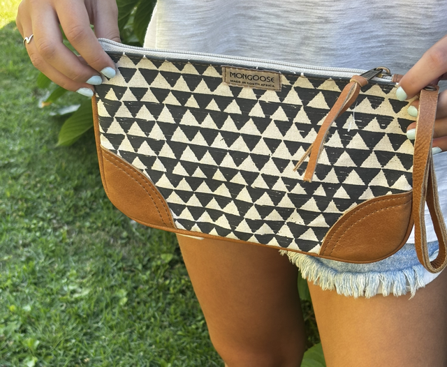Mini Clutch Diamond Black/Natural