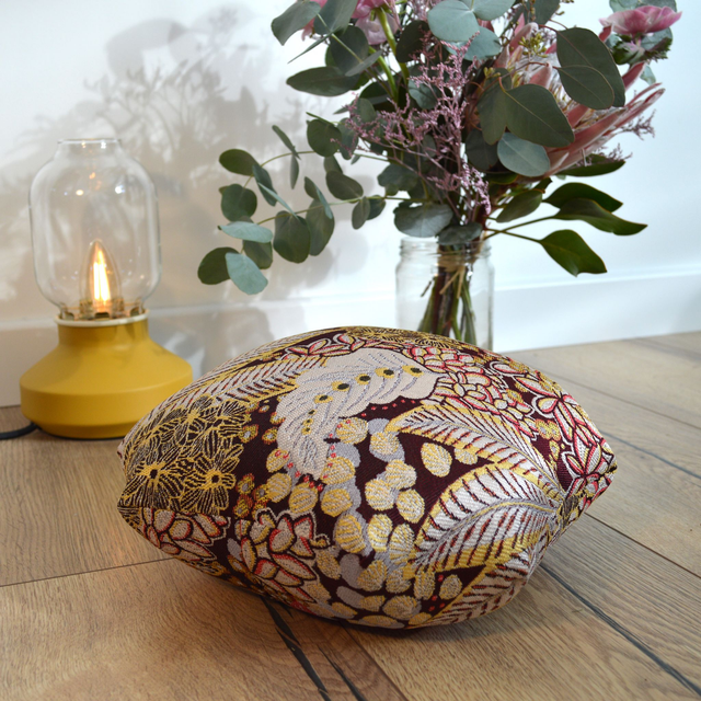 Coussin de méditation OVÉA Végétations D'or