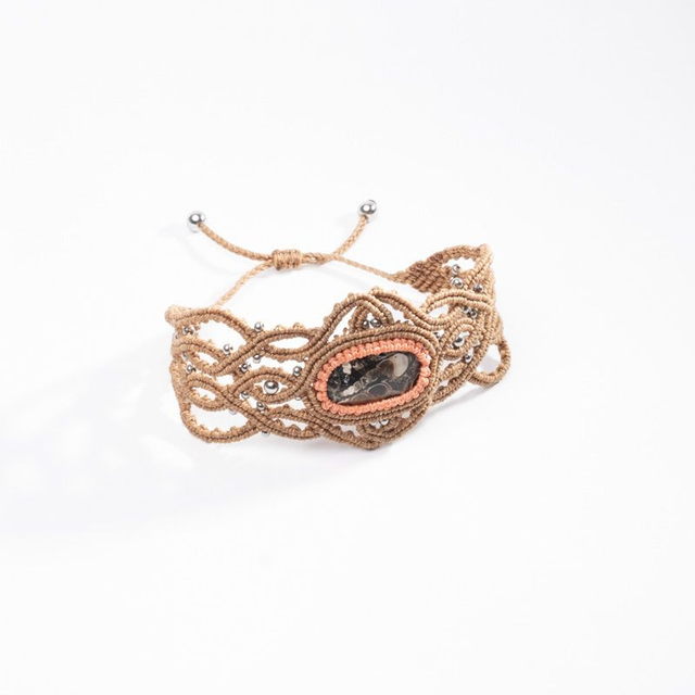 Bracelet Agate fossile Turitelle