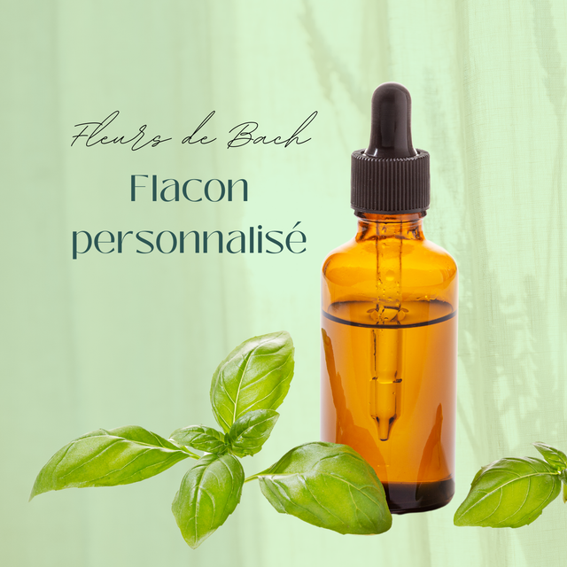 Flacon personnalisé - Fleurs de Bach