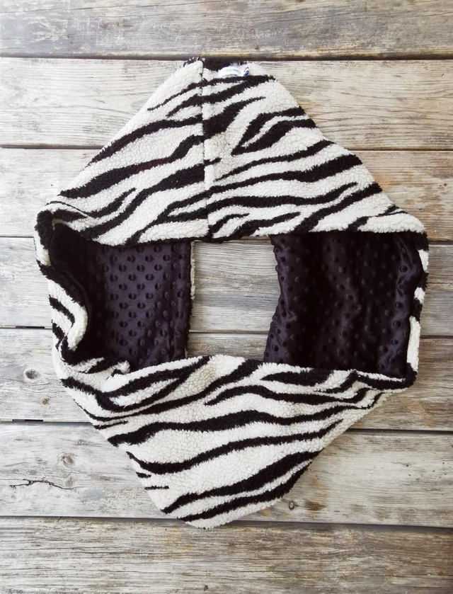 Double snood zébré 