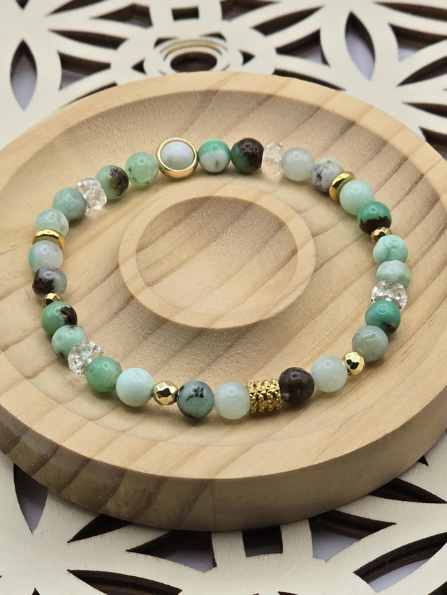 Bracelet Chrysoprase 0,6 cm