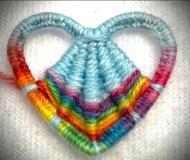 Dorset Button Kit - Rainbow Heart