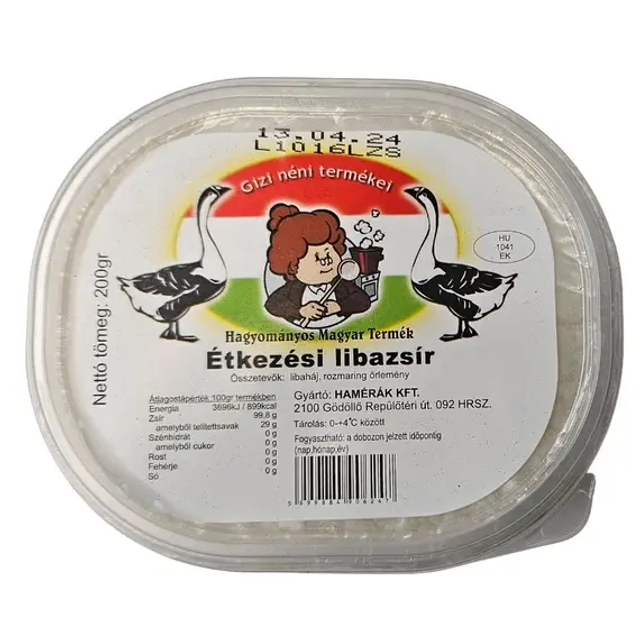 Gizi neni libazsir 200g (Graisse de canard)