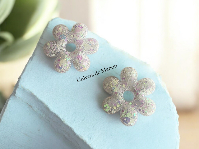 Pampilles Fleur  25 mm  