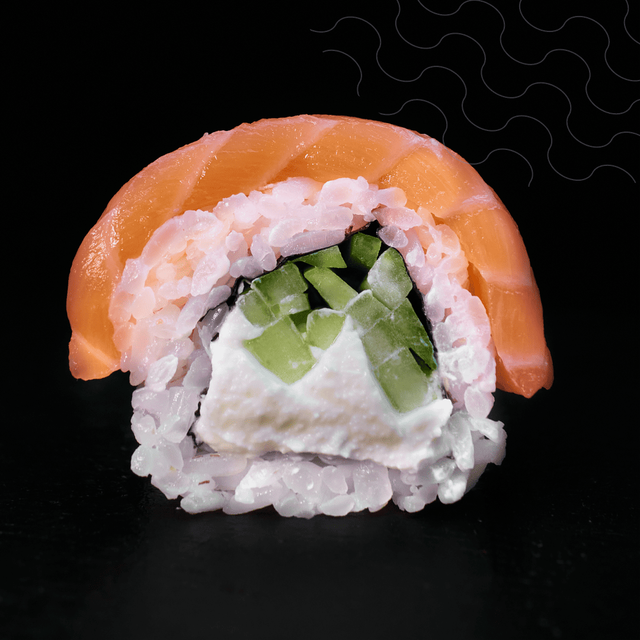 #6 Philadelphia with salmon and cucumber