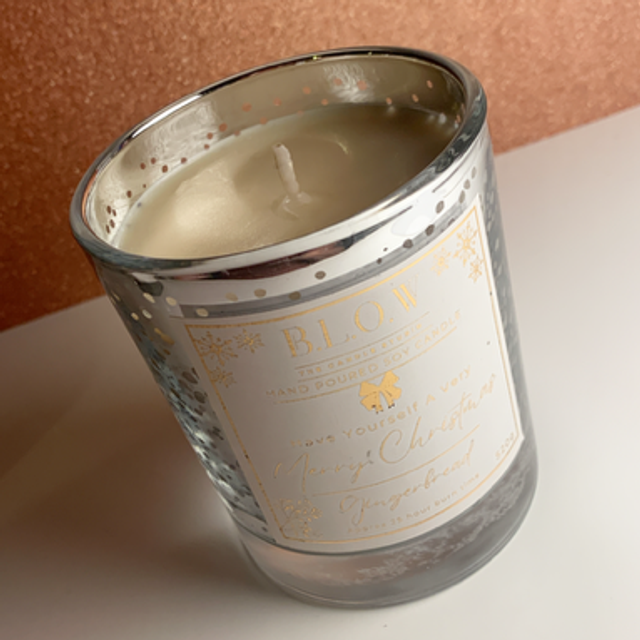 Gingerbread Christmas Candle