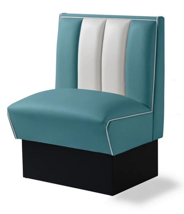 retro dinerbank Bel Air model 70cm