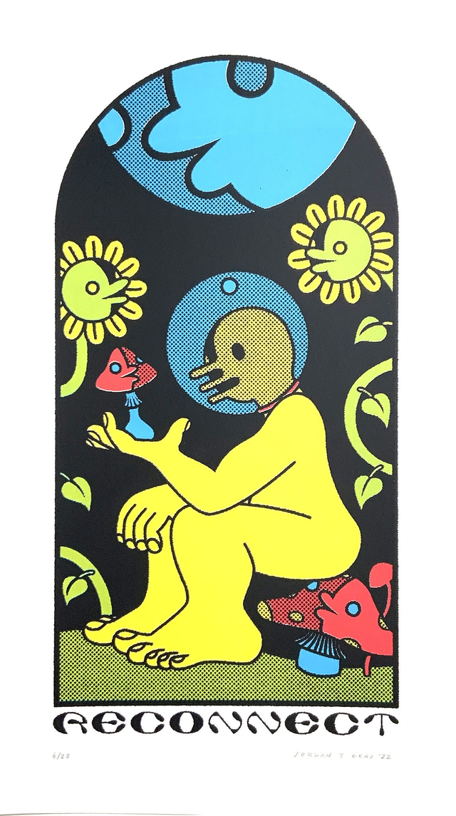 'Reconnect' Screen Print