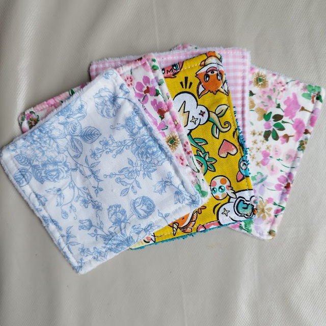 Lingettes lavables - tissu aléatoire Lors de votre commande 