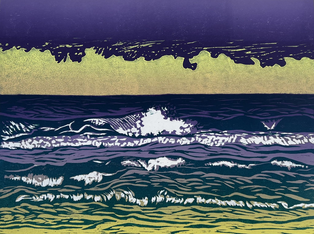 Love as constant as the waves on the sea shore (purple)