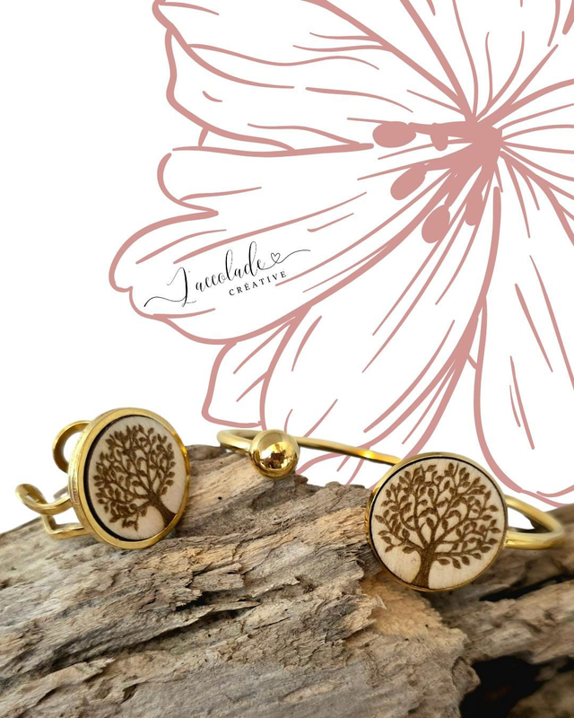 Bague Arbre de Vie | Taille réglable | Acier inoxydable