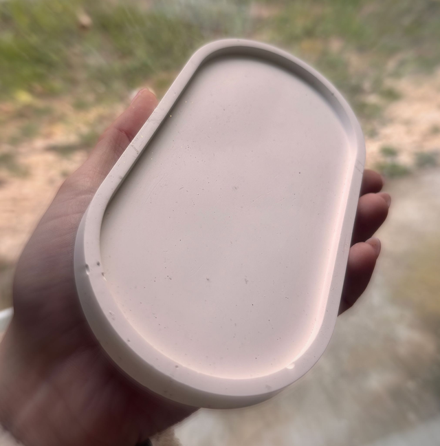 Photophore Ovale plat 