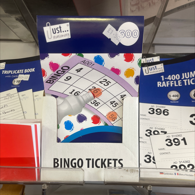 Bingo tickets 