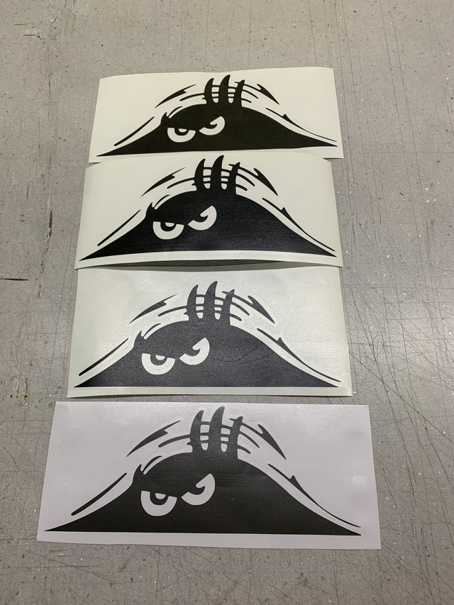 peeping monster sticker 