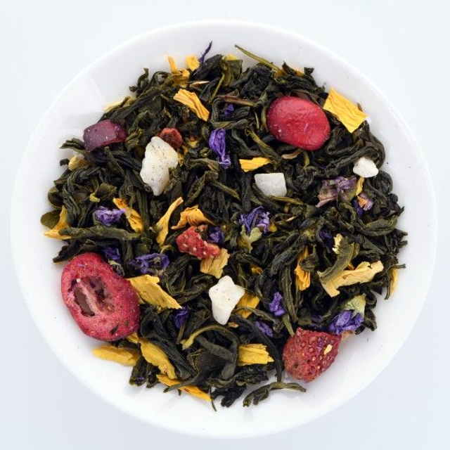 Fruits des Anges (Mélange aromatisé de thé vert/fruits )