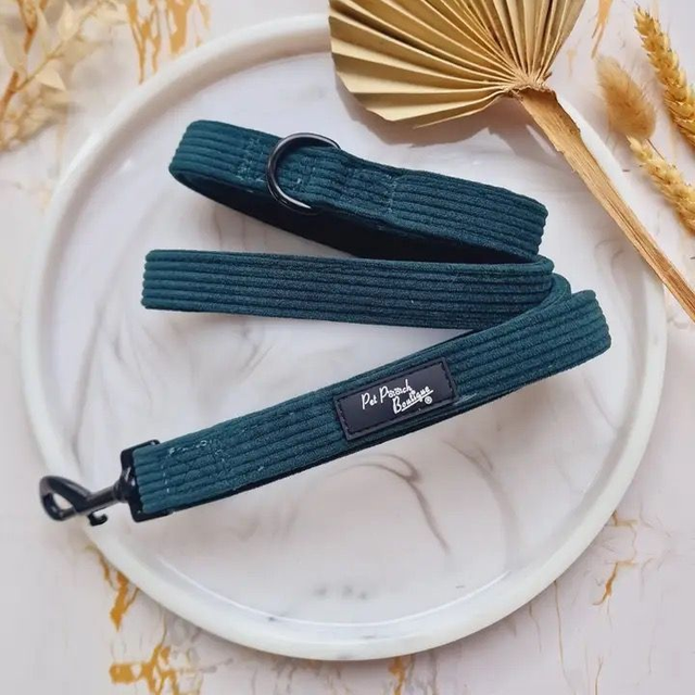 Pet Pooch Boutique Dog Lead - Forest Green