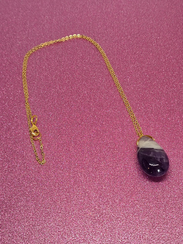 Sautoir goutte Améthyste