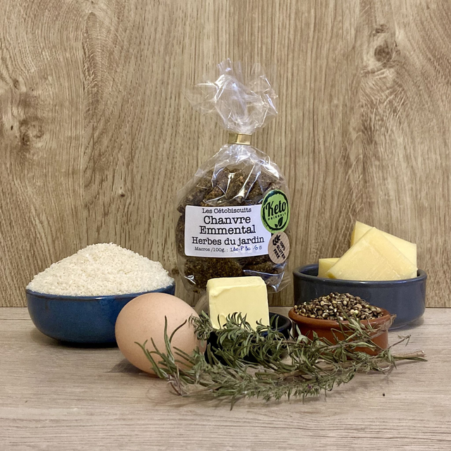 Biscuit Chanvre et herbes du jardin - 100 g. 