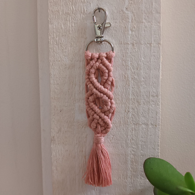 Porte-clés infini macramé