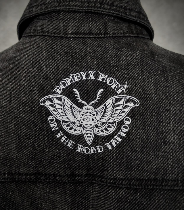 Veste sans manches en jean "Hot Rod Moro"