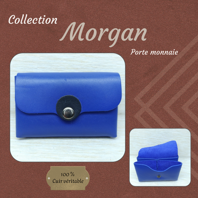 MORGAN Porte monnaie et Carte - Bleu roi