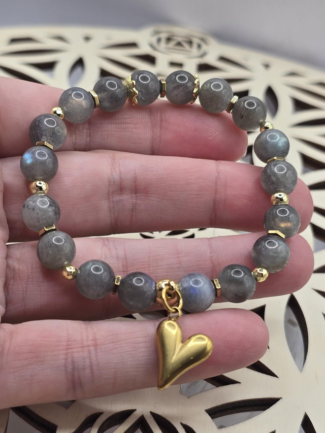 Bracelet Labradorite 0,8 cm