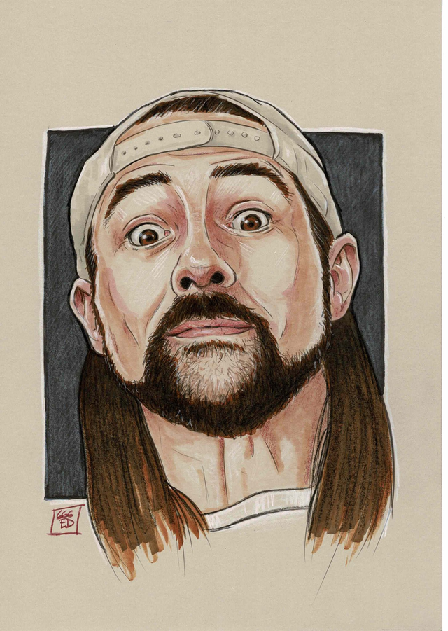Silent Bob  - A4 Print Limited Edition